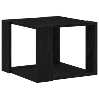 Salontafel Zwart eiken 40 x 40 x 30 cm Bewerkt hout 5