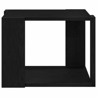 Salontafel Zwart eiken 40 x 40 x 30 cm Bewerkt hout 6