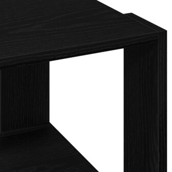 Salontafel Zwart eiken 40 x 40 x 30 cm Bewerkt hout 8