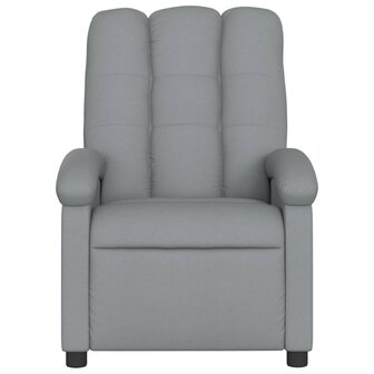 Massagestoel met lichtgrijze stof 4