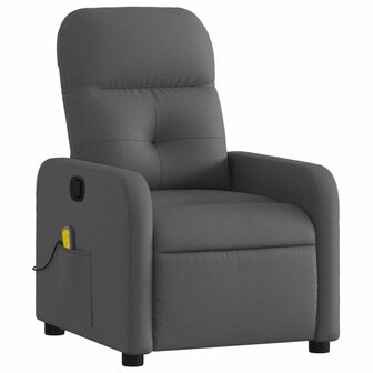 Massagestoel in donkergrijze stof 3