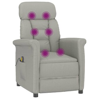 Massagestoel Lichtgrijs 70.5 x 96.5 x 95 cm Polyester 9