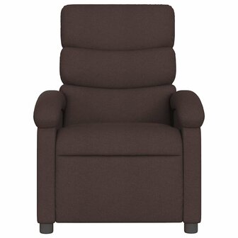 Massagestoel verstelbaar stof donkerbruin 4