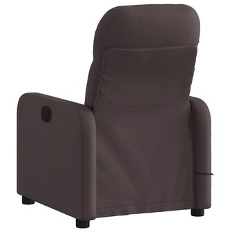 Massagestoel verstelbaar stof donkerbruin 4