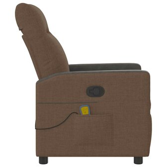 Massagestoel verstelbaar stof bruin 4