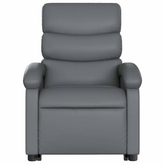 Sta-op-massagestoel elektrisch kunstleer grijs 9
