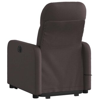Sta-op-massagestoel verstelbaar stof donkerbruin 5