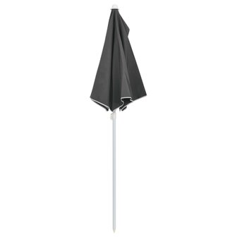 Parasol half met paal 180x90 cm antracietkleurig 6
