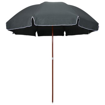 Parasol met stalen paal 300 cm antracietkleurig 1