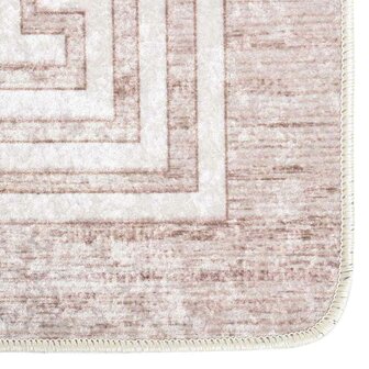 Vloerkleed wasbaar anti-slip 80x150 cm beige 5