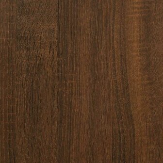Bureau 100x50x75 cm bewerkt hout en ijzer bruin eikenkleur 8
