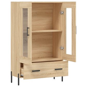 Hoge kast 69,5x31x115 cm bewerkt hout sonoma eikenkleurig 5