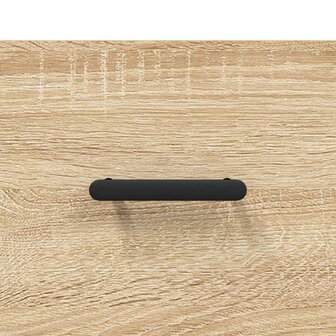 Hoge kast 69,5x31x115 cm bewerkt hout sonoma eikenkleurig 9