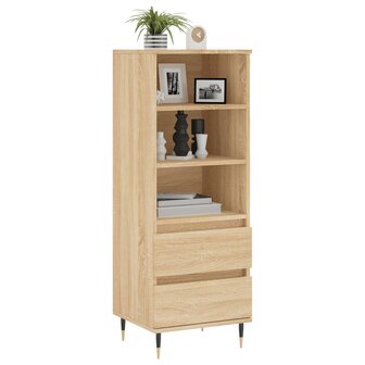 Hoge kast 40x36x110 cm bewerkt hout sonoma eiken 3
