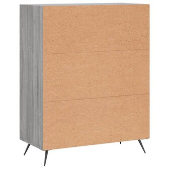 Ladekast 69,5x34x90 cm bewerkt hout grijs sonoma 8