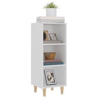 Dressoir 34,5x32,5x90 cm bewerkt hout wit 4