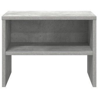 Nachtkastje 40x30x30 cm bewerkt hout betongrijs 5