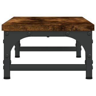 Monitorstandaard 55x23x14 cm bewerkt hout gerookt eikenkleurig 5