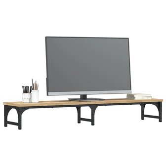 Monitorstandaard 105x23x15,5 cm bewerkt hout sonoma eikenkleur 3