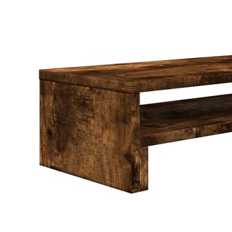 Monitorstandaard 54x22x15 cm bewerkt hout gerookt eikenkleurig 8