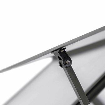 Tuinkas met basisframe 169x58x202 cm aluminium antracietkleurig 8