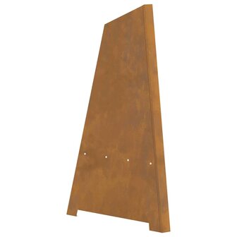 Vuurkorf Bruin 50 x 50 x 95 cm Cortenstaal 7