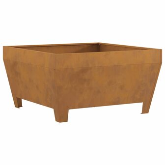 Vuurkorf Bruin 80 x 80 x 43 cm Cortenstaal 2