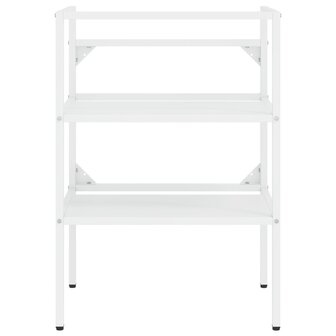 Wastafelframe met inbouwwastafel ijzer wit 4