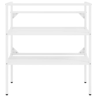 Wastafelframe met inbouwwastafel ijzer wit 4