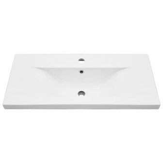 Wastafelframe met inbouwwastafel ijzer wit 6