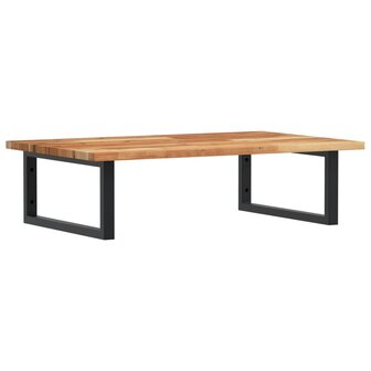 Badkamer wandschap staal en massief acaciahout 2