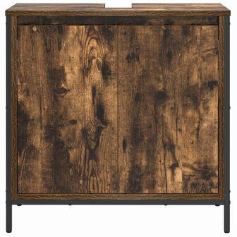 Badkamerkast 60x34,5x60 cm gerookt eikenkleurig 6
