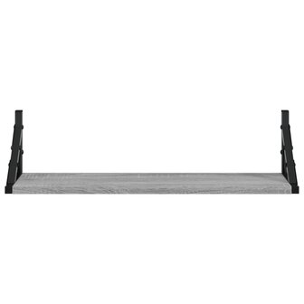 Wandschappen 2 st 60x15x15,5 cm grijs sonoma eikenkleurig 5
