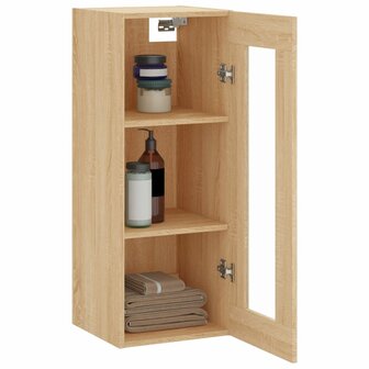 Wandkast 34,5x34x90 cm sonoma eikenkleurig 5
