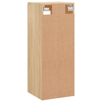 Wandkast 34,5x34x90 cm sonoma eikenkleurig 9
