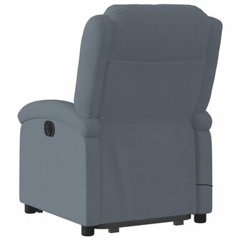 Sta-op-massagestoel verstelbaar fluweel donkergrijs 5