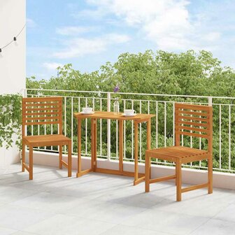 Tuinstoel 2 pcs Bruin 50 x 50 x 91cm Massief acaciahout 3