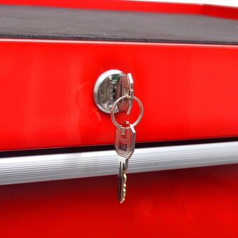 Gereedschapswagen 5 lades rood 6