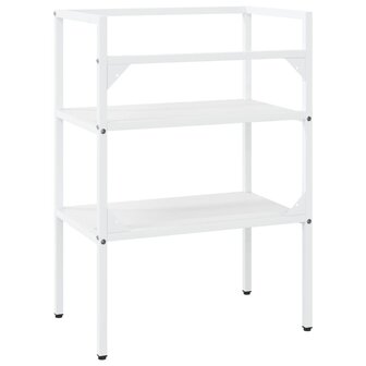 Wastafelframe 59x38x83 cm ijzer wit 5