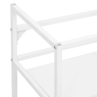 Wastafelframe 59x38x83 cm ijzer wit 6