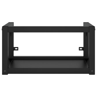 Wastafelframe wandgemonteerd 59x38x31 cm ijzer zwart 3