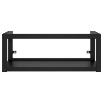 Wastafelframe met inbouwwastafel ijzer zwart 4