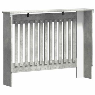 Radiatorafdekking Beton Grijs 112 x 19 x 81,5 cm Bewerkt hout 6