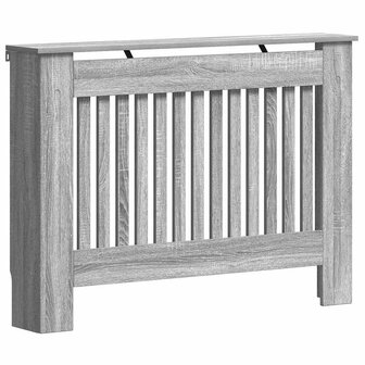 Radiatorafdekking Grijs Sonoma 112 x 19 x 81,5 cm Bewerkt hout 2
