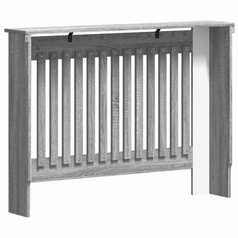 Radiatorafdekking Grijs Sonoma 112 x 19 x 81,5 cm Bewerkt hout 6