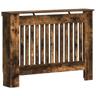 Radiatorafdekking Gerookt eiken 112 x 19 x 81,5 cm Bewerkt hout 2