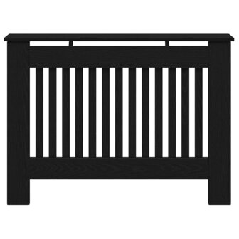 Radiatorafdekking Zwart Eiken 112 x 19 x 81,5 cm Bewerkt hout 4