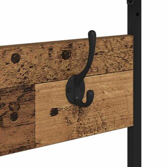 Kledingrek met plank Oud Hout 100 x 41 x 184 cm Bewerkt hout 9