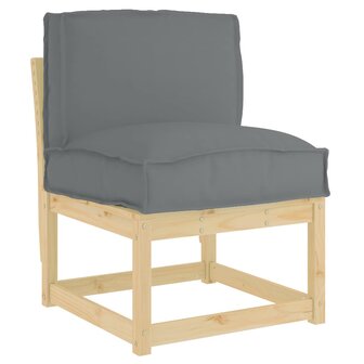 Palletkussen voor rugleuning Antraciet 50 x 40 x 12 cm 2