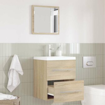 Badkamermeubelset met lade met opslag Bruin 41 x 38,5 x 48 cm 1